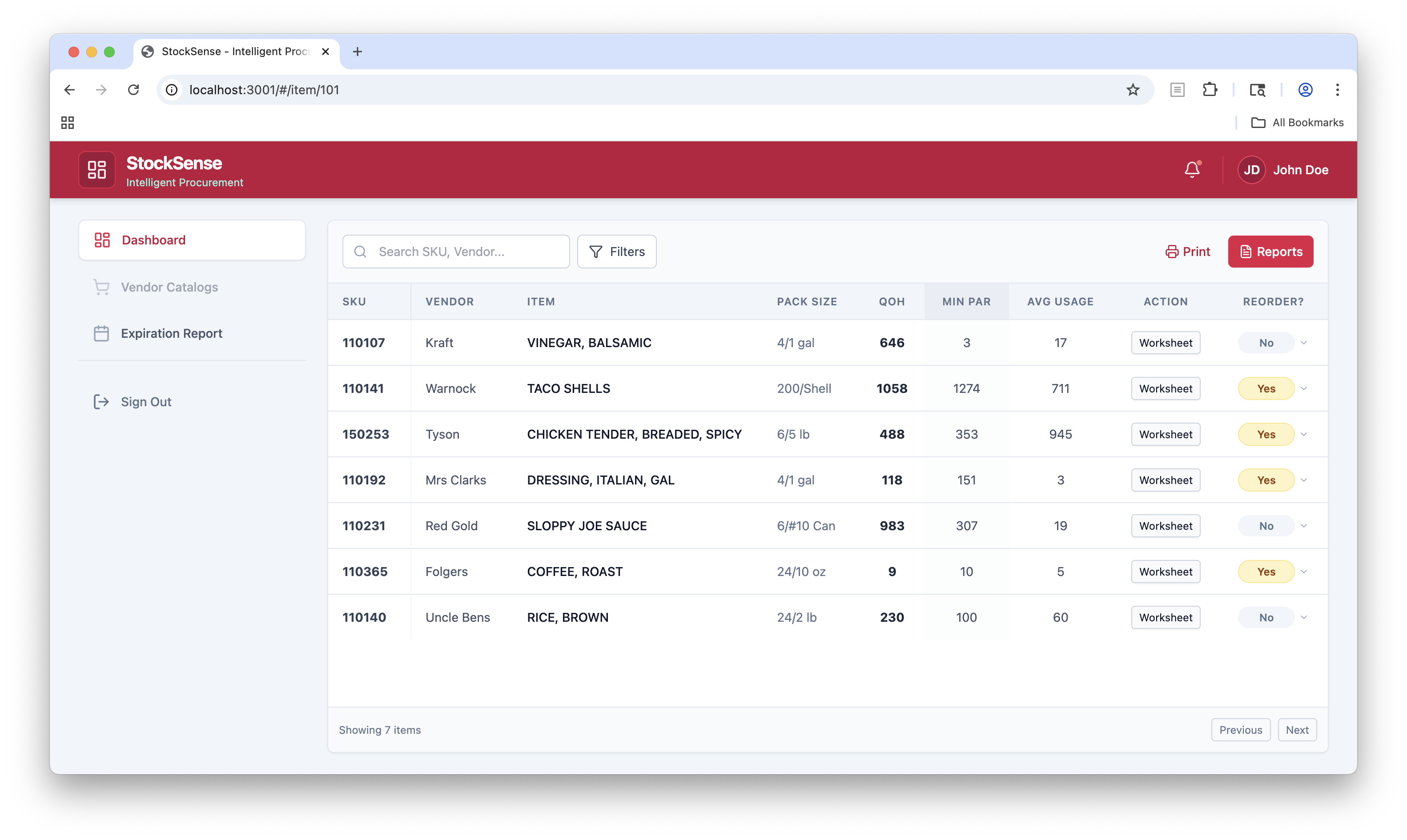 Procurement Communication Board preview