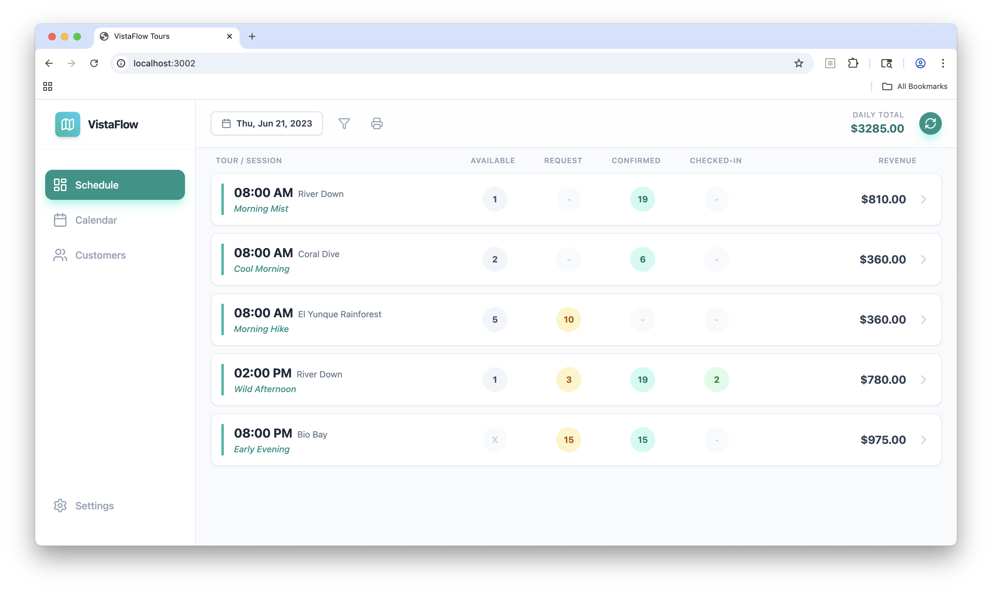 Mobile Revenue Command Center preview